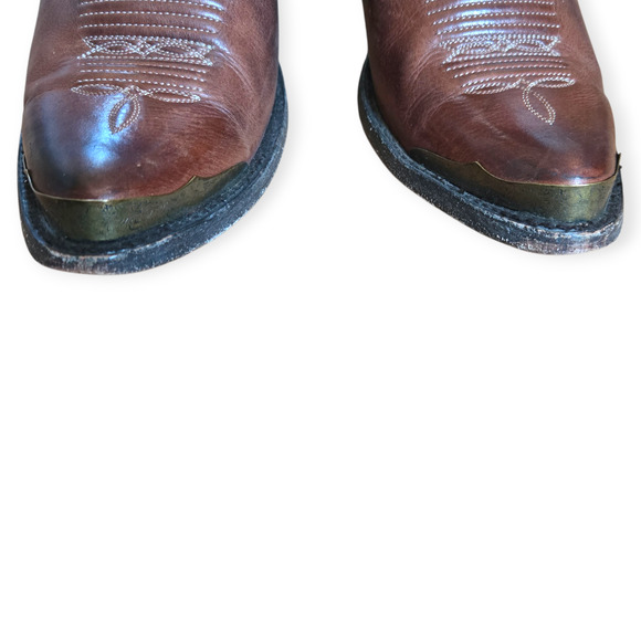 Old Gringo Toluca Brown Western Ankle Boot Leather Zip Women US 7 - Picture 3 of 7